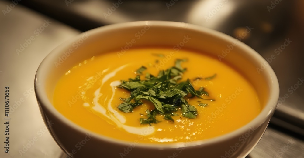 Butternut Squash Soup. AI generated illustration. Butternut Squash Soup. AI generated illustration.