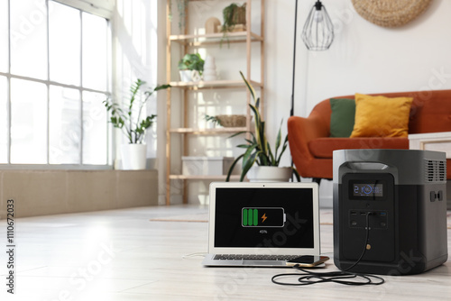 Portable power station with...