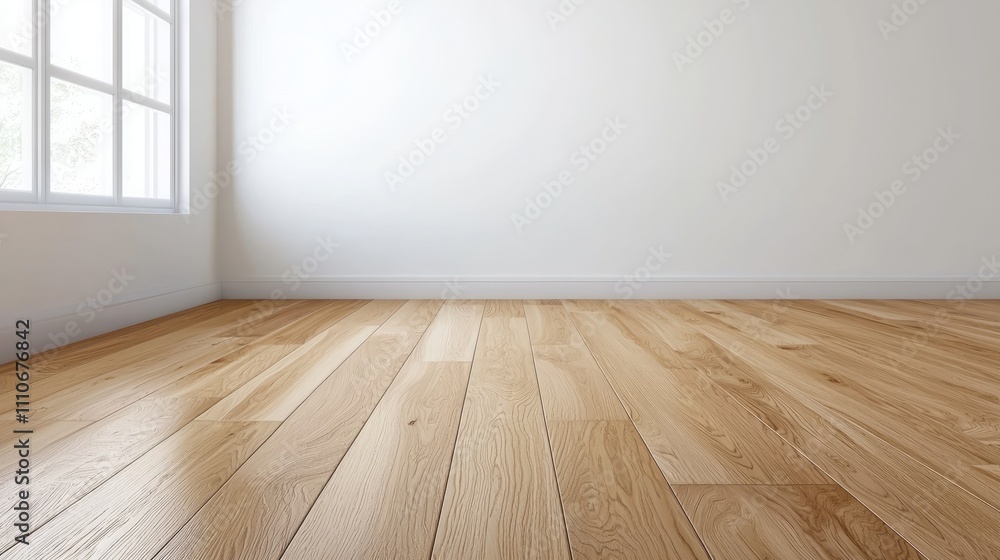 Hard floor interior durable texture. A minimalist room featuring polished wooden flooring and a bright window, creating a serene and spacious atmosphere. Hard floor interior durable texture. A minimalist room featuring polished wooden flooring and a bright window, creating a serene and spacious atmosphere.