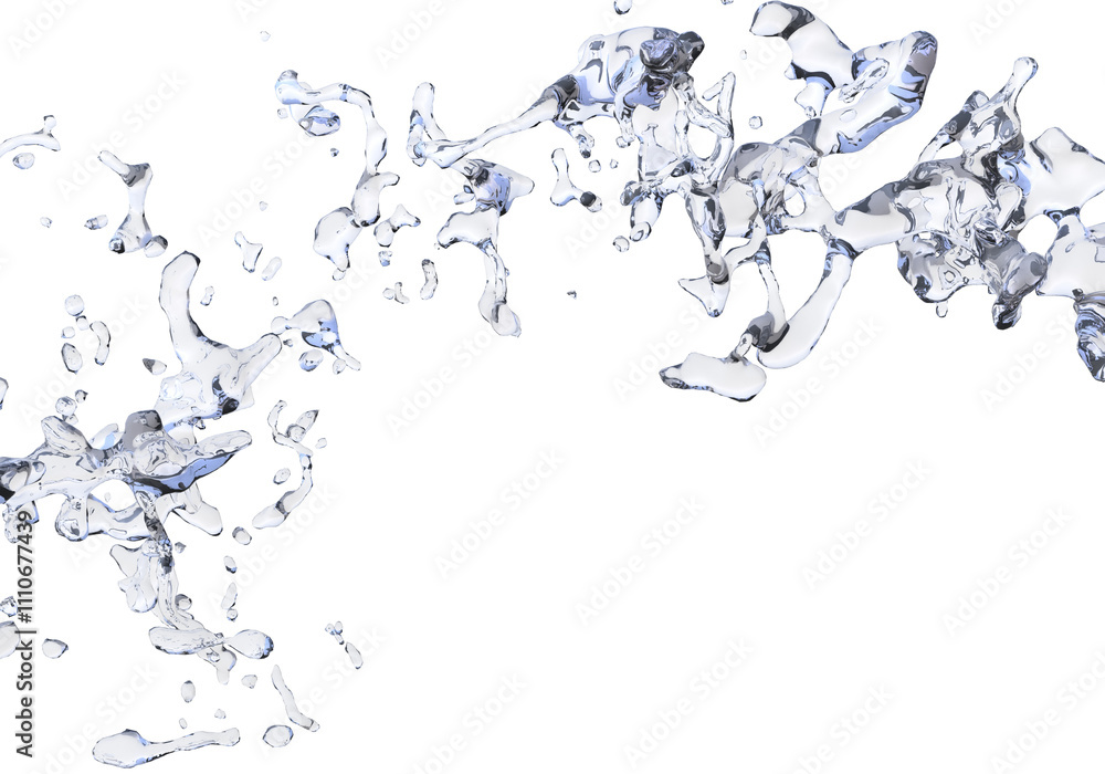 Naklejka premium 水しぶき