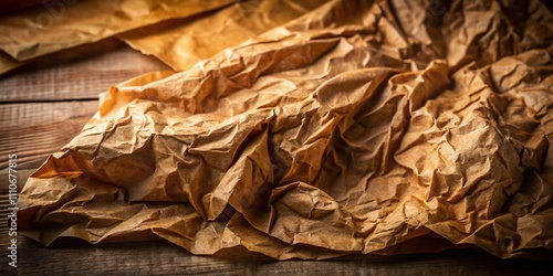 Wallpaper Mural Crumpled Brown Paper Background with Textured Shadows Perfect for Food Photography and Culinary Presentations Torontodigital.ca