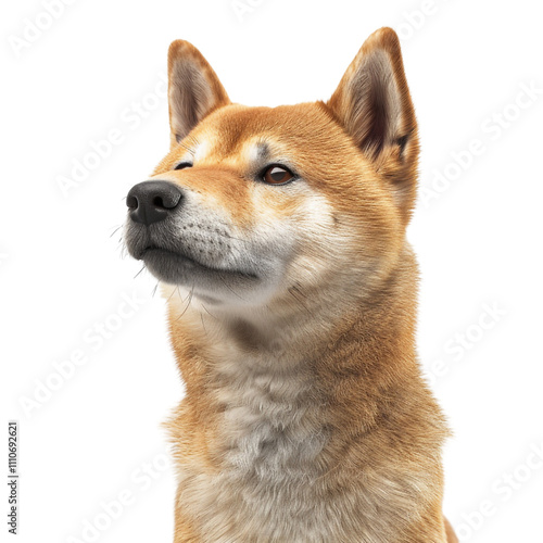 Closeup of a Shiba Inu Dog