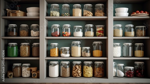 Wallpaper Mural A photo of a tidy and organized pantry after cleaning Torontodigital.ca