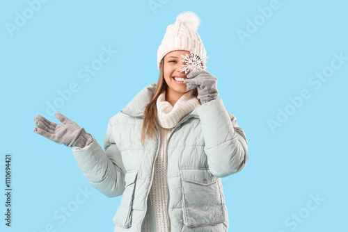 Young woman in winter cloth...