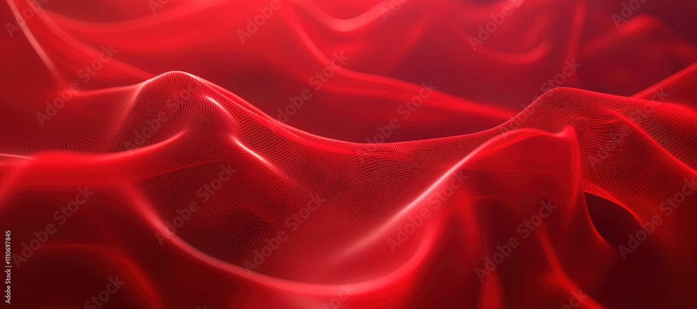 Obraz premium glowing red wave background, liquid 6