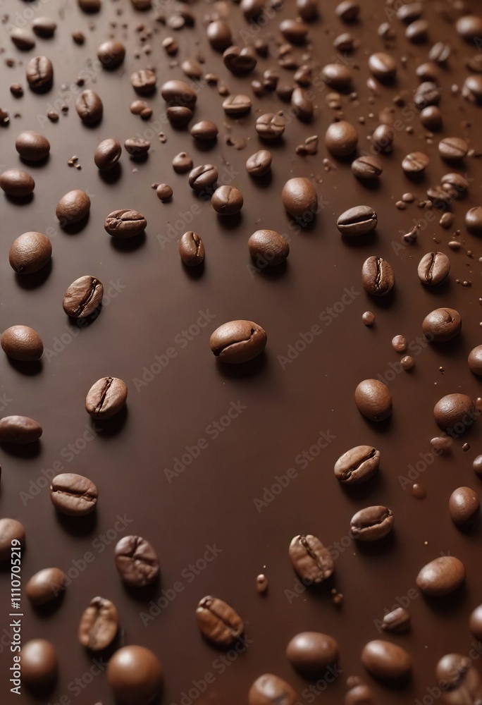 A collection of tiny coffee bean parts floating on the surface of a rich brown fluid , coffee, part, fluid A collection of tiny coffee bean parts floating on the surface of a rich brown fluid , coffee, part, fluid