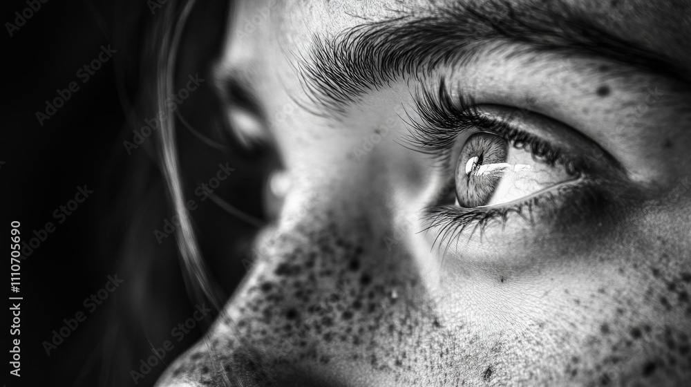 Fototapeta premium Black and white close-up with texture and detail