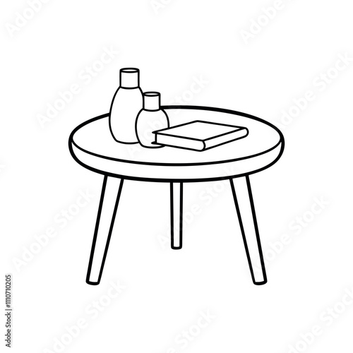 table isolated on white