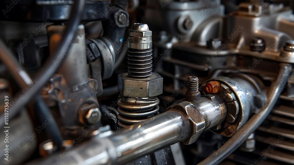 Spark plug unscrewed from the cylinder of the combustion chamber of a two stroke engine replacement and malfunction of the ignition system Spark plug unscrewed from the cylinder of the combustion chamber of a two stroke engine replacement and malfunction of the ignition system