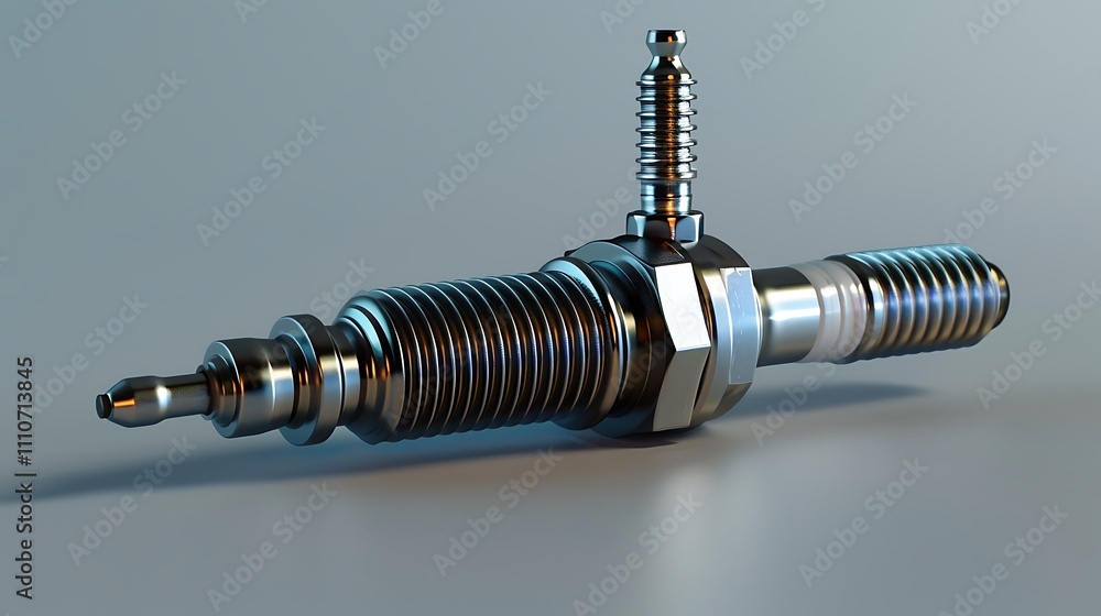 Spark plug unscrewed from the cylinder of the combustion chamber of a two stroke engine replacement and malfunction of the ignition system Spark plug unscrewed from the cylinder of the combustion chamber of a two stroke engine replacement and malfunction of the ignition system