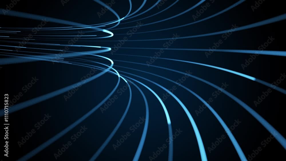 Fibre Optics Data Stream Abstract Background Loop Fibre Optics Data Stream Abstract Background Loop