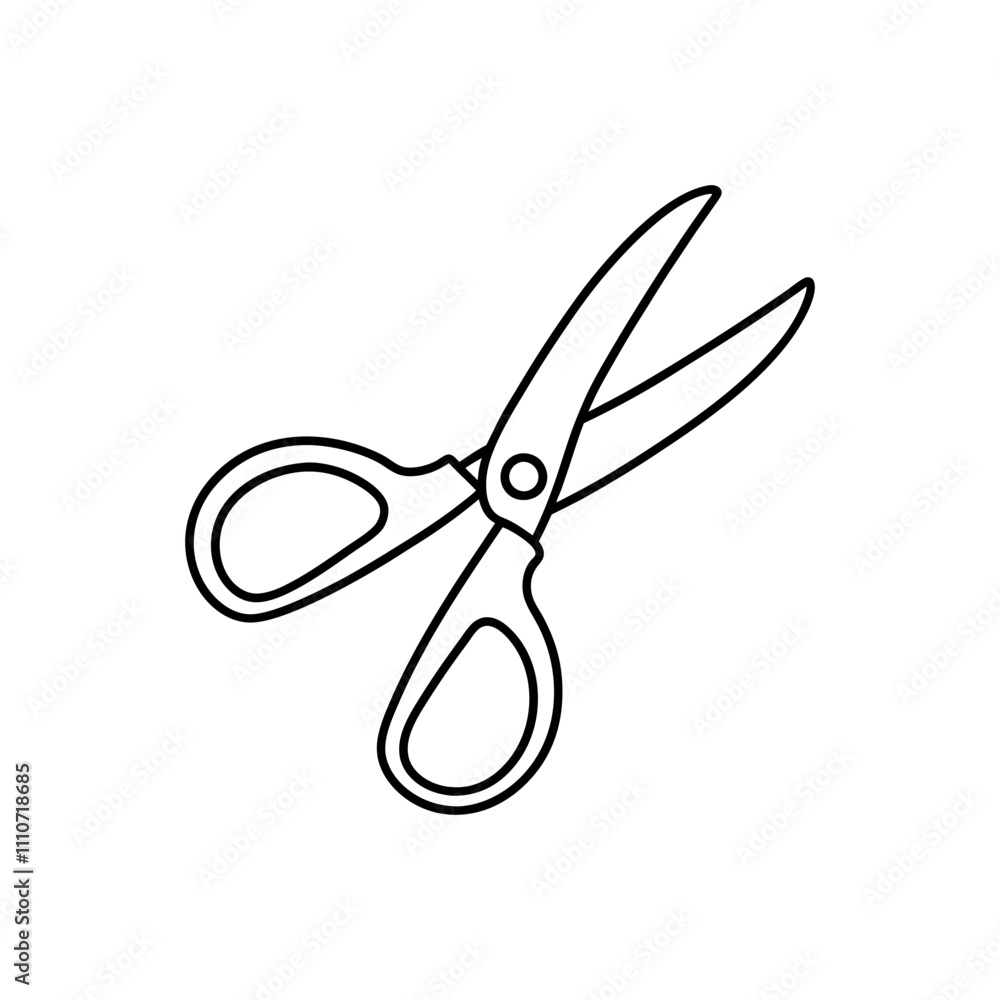 Fototapeta premium scissors cut out paper