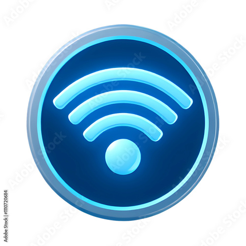 WiFi icon, 3D WiFi Icon in PNG Format