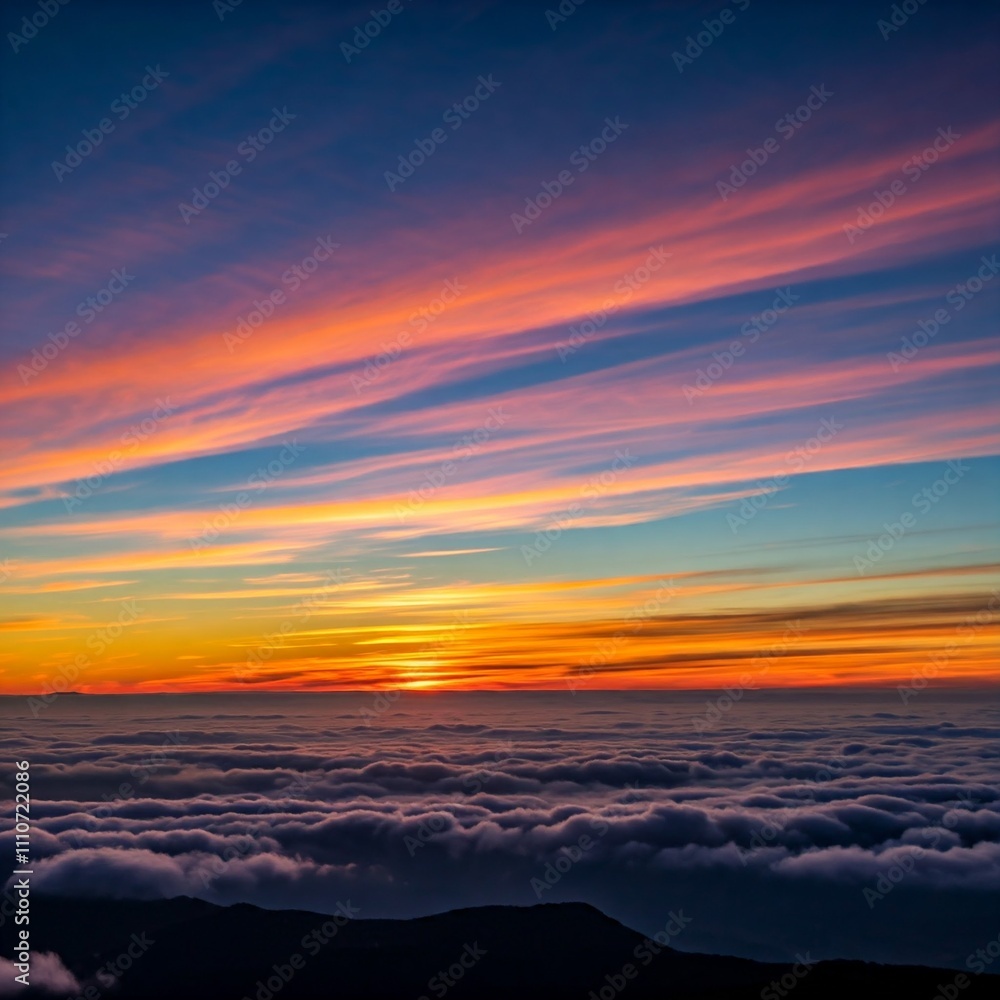 Obraz premium Clouds and the sunset