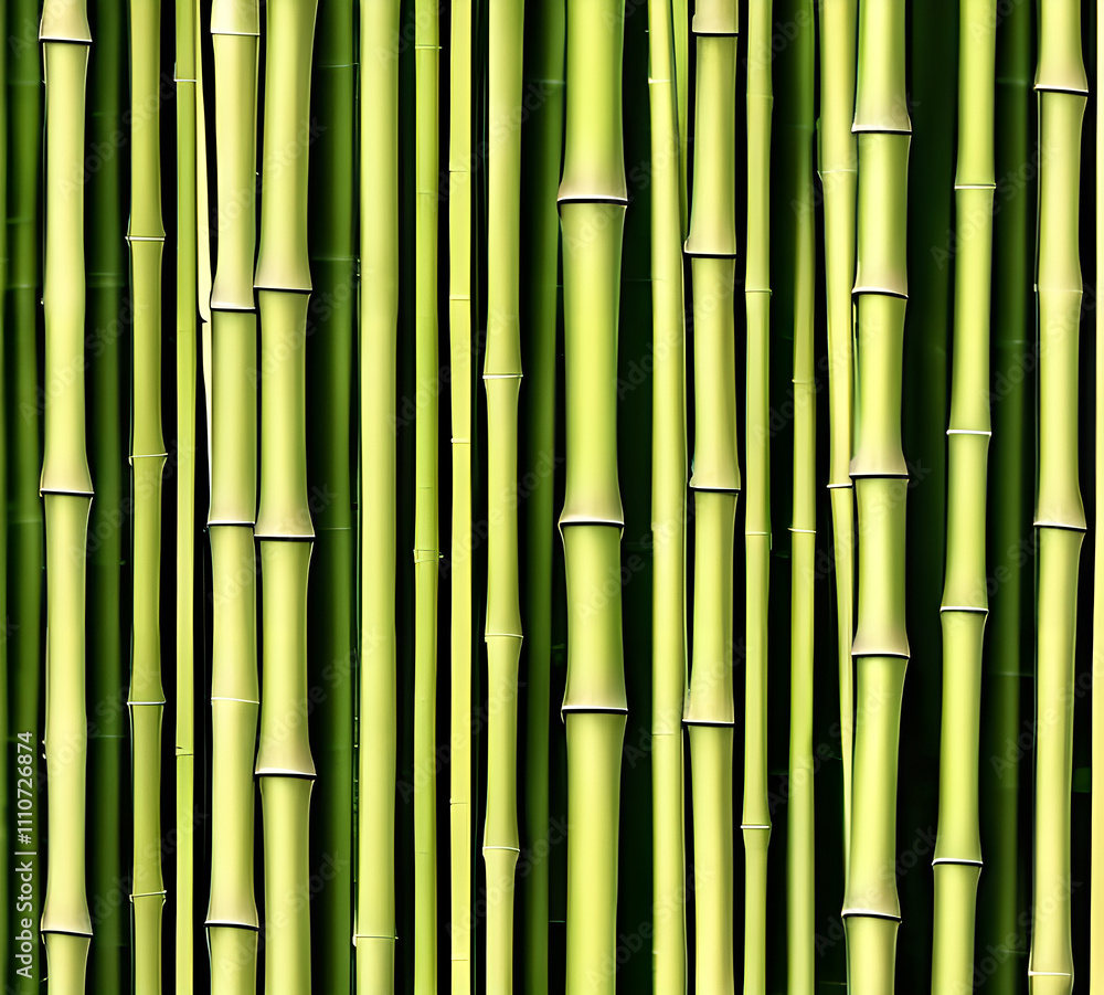 background collage of green bamboo fence surface texture. Background for banner, backdrop or texture mapping.generative ai background collage of green bamboo fence surface texture. Background for banner, backdrop or texture mapping.generative ai