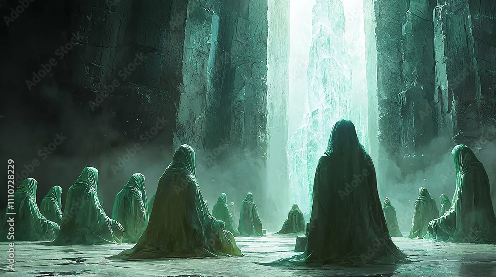 Extraterrestrial Council of Beings in a Crystalline Chamber Extraterrestrial Council of Beings in a Crystalline Chamber