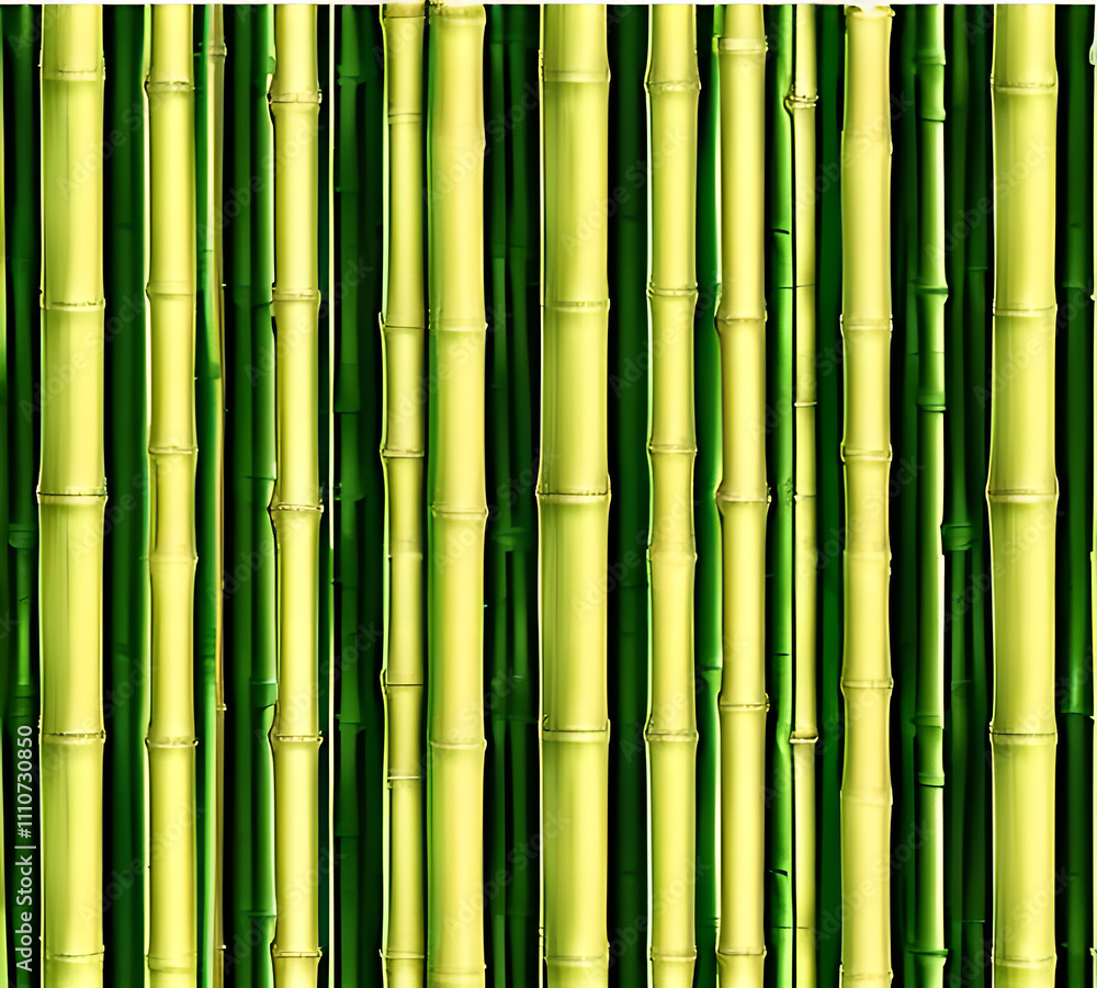 background collage of green bamboo fence surface texture. Background for banner, backdrop or texture mapping.generative ai background collage of green bamboo fence surface texture. Background for banner, backdrop or texture mapping.generative ai