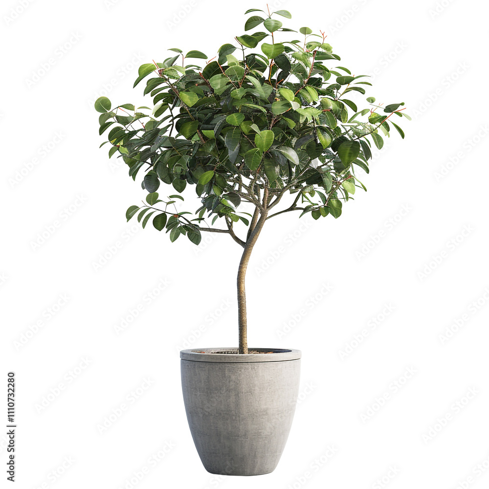 Potted Plant with Green Leaves Potted Plant with Green Leaves