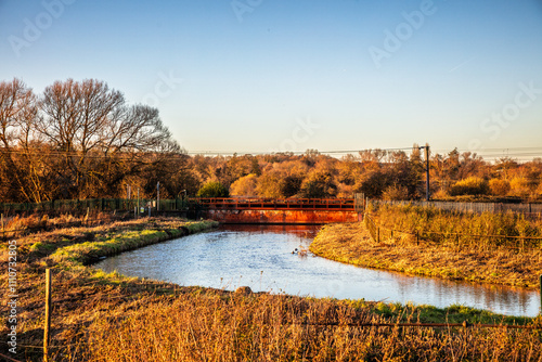 фотографія The New River is an artificial waterway in England, opened in 1613 to supply Lon