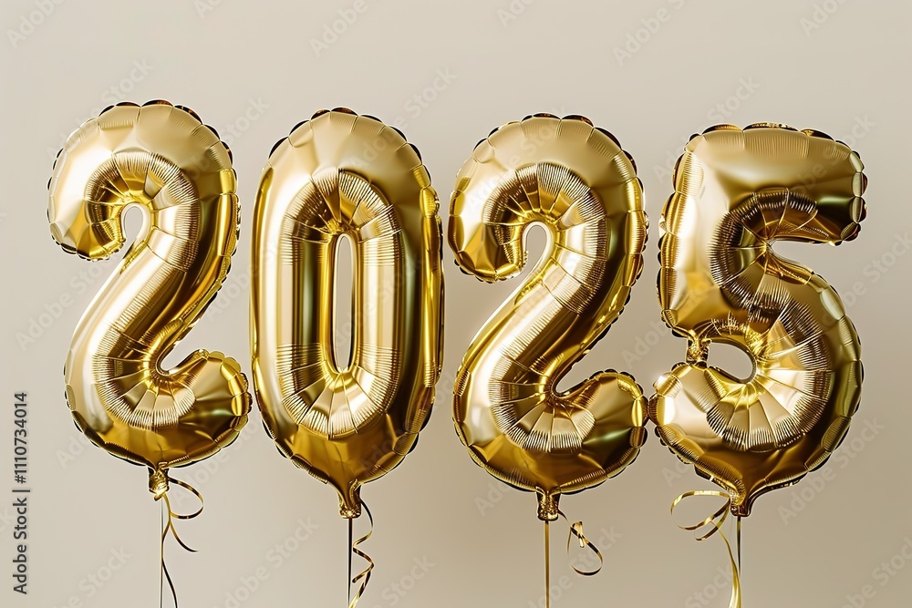 A set of balloons with the numbers 20, 25, and 30 on them A set of balloons with the numbers 20, 25, and 30 on them