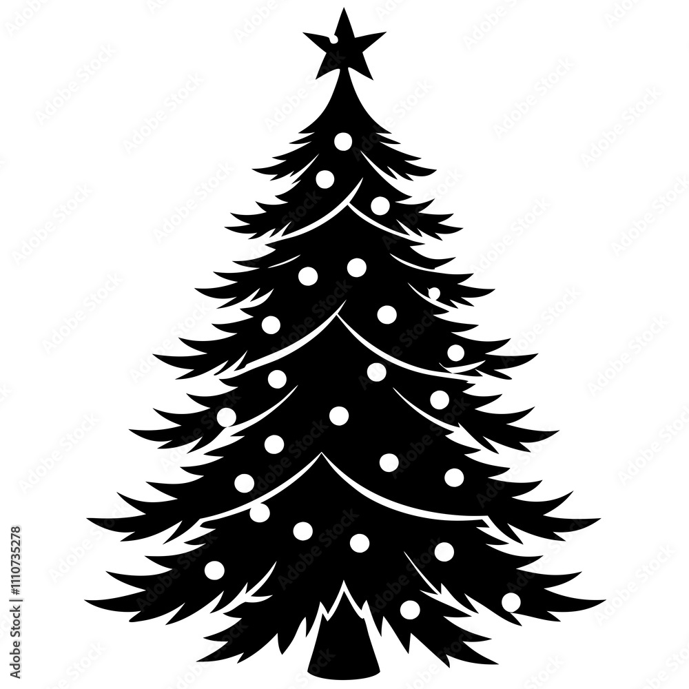 Obraz premium christmas tree vector
