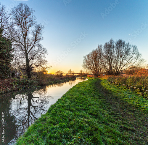 The New River is an artificial waterway in England, opened in 1613 to supply London with fresh drinking water taken from Chadwell and Amwell Springs near Ware in Hertfordshire, and later the River Lea