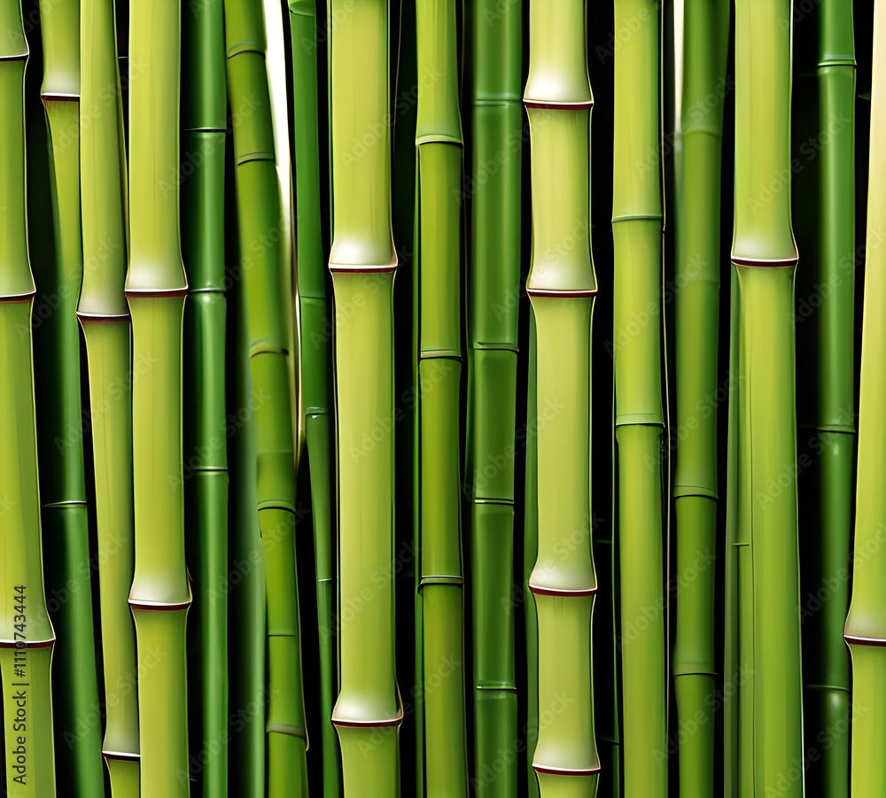 background collage of green bamboo fence surface texture. Background for banner, backdrop or texture mapping.generative ai background collage of green bamboo fence surface texture. Background for banner, backdrop or texture mapping.generative ai