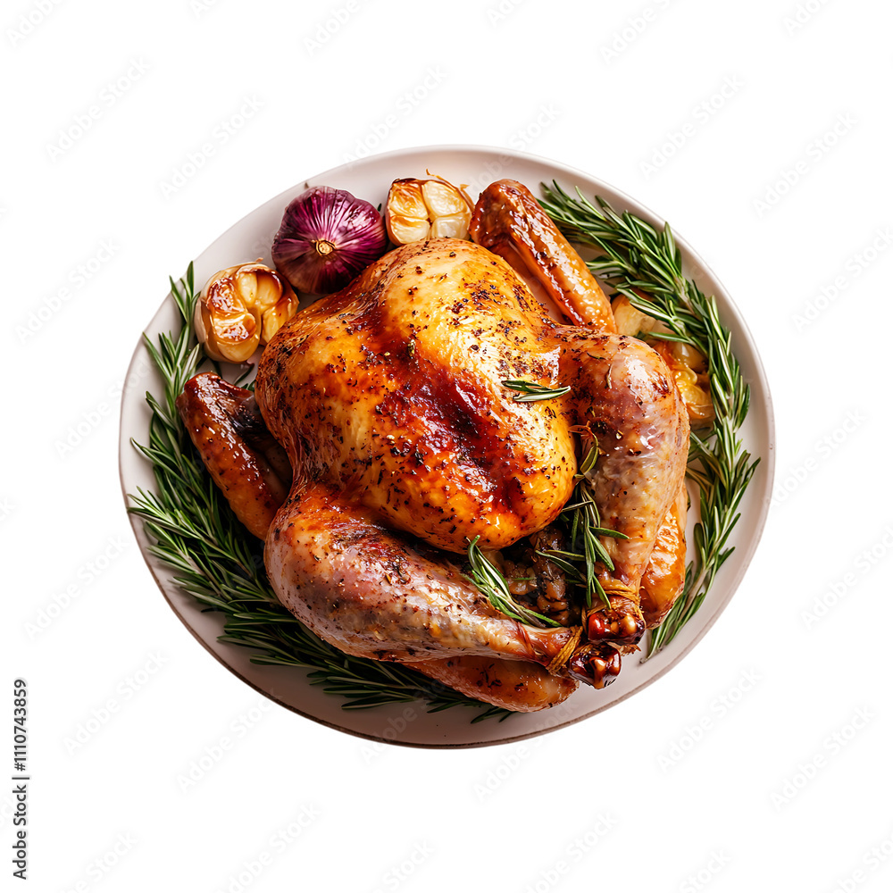 Roasted Chicken isolated on a transparent background. Grilled Chicken Roasted Chicken isolated on a transparent background. Grilled Chicken