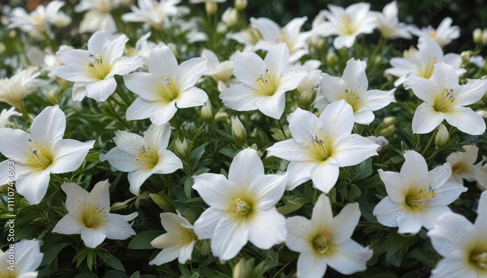 Gorgeous white platycodon grandiflorus flowers in full bloom during summer, peaceful scene, flora close-up, plant nursery, decorative art, sunlit blooms Gorgeous white platycodon grandiflorus flowers in full bloom during summer, peaceful scene, flora close-up, plant nursery, decorative art, sunlit blooms