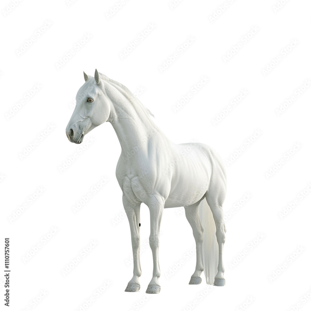 Fototapeta premium White Horse Standing