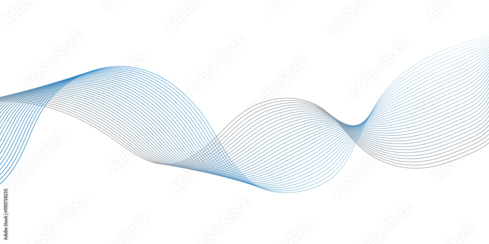 Abstract wavy lines Isolated background design. Wave modern stream transparent background. Abstract wavy lines Isolated background design. Wave modern stream transparent background.