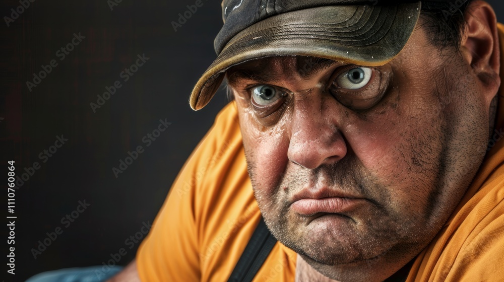 photograph of Close-up of fatty man with big belly stomach weight gain exercise photograph of Close-up of fatty man with big belly stomach weight gain exercise