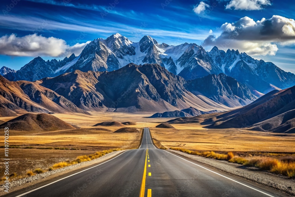 Serene Empty Highway in the Kunlun Mountain Hinterland: A Majestic Journey Through Untamed Landscapes and Endless Skies for Adventure Seekers and Nature Lovers Serene Empty Highway in the Kunlun Mountain Hinterland: A Majestic Journey Through Untamed Landscapes and Endless Skies for Adventure Seekers and Nature Lovers