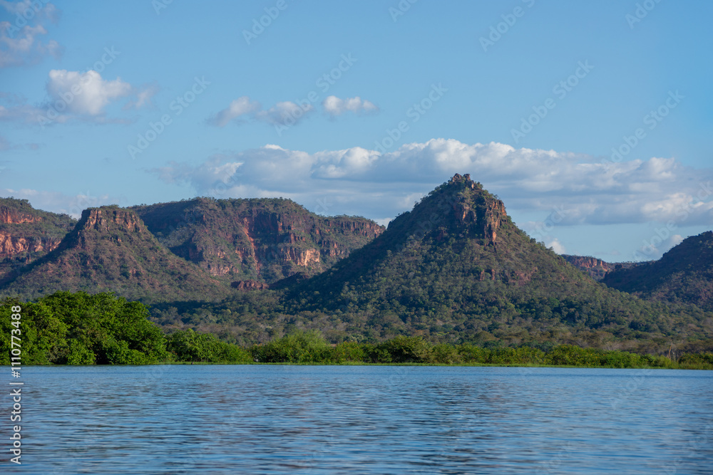 Landscape of Chapada das Mesas National Park from Tocantins River - Carolina, State of Maranhão Landscape of Chapada das Mesas National Park from Tocantins River - Carolina, State of Maranhão