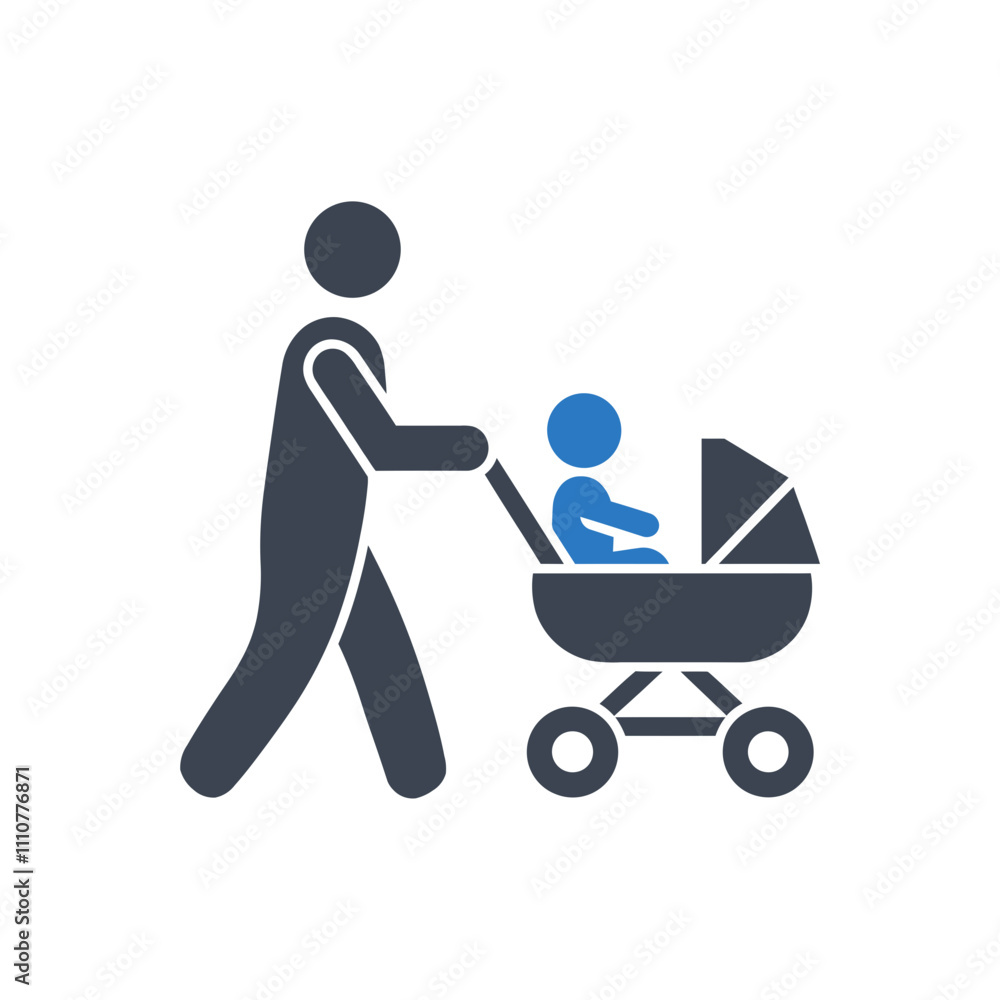 Child Care Movement Icon Child Care Movement Icon