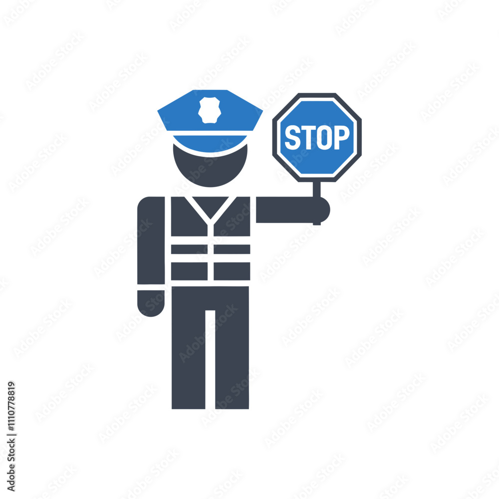 Focused Worker Icon Focused Worker Icon