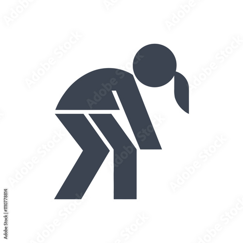 Tired Woman Icon