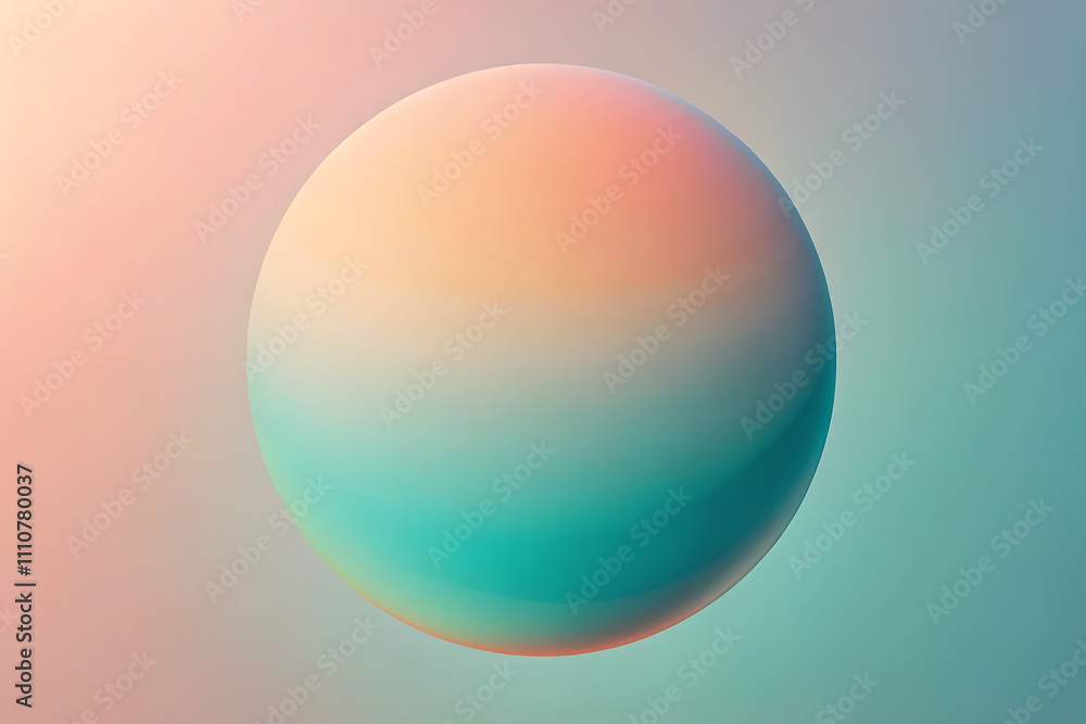 abstract pastel sphere gradient teal peach minimalist design background. abstract pastel sphere gradient teal peach minimalist design background.