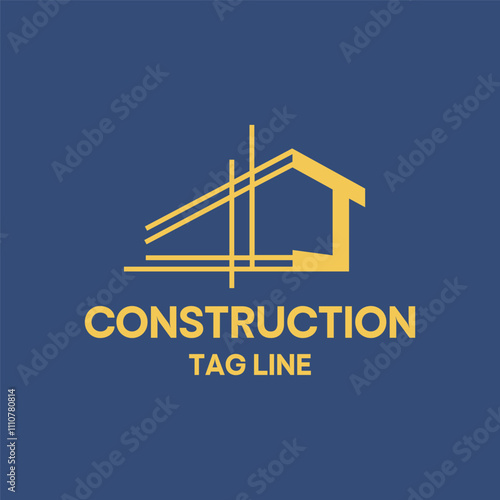 construction Vector company housing renovation repair estate property real contractor architect graphic