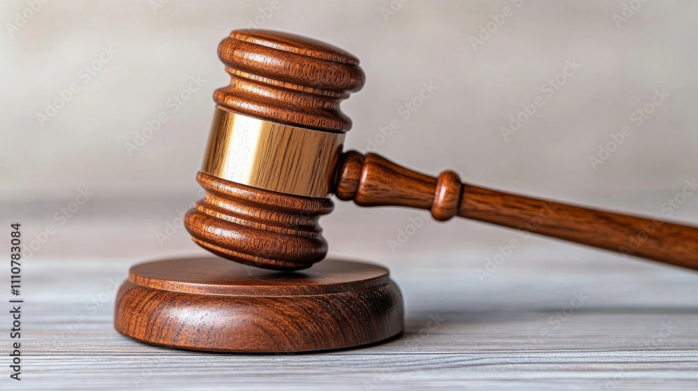 A classic wooden gavel resting on a weathered document with George Washington’s signature symbolizing justice and leadership for Washington’s Birthday A classic wooden gavel resting on a weathered document with George Washington’s signature symbolizing justice and leadership for Washington’s Birthday