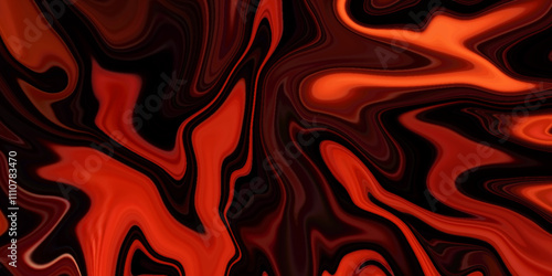 Abstract red liquid wave line background, Colorful beautiful abstract background in glowing red and black swirls, Abstract texture of liquid acrylic, liquid wavy marble gradient background .