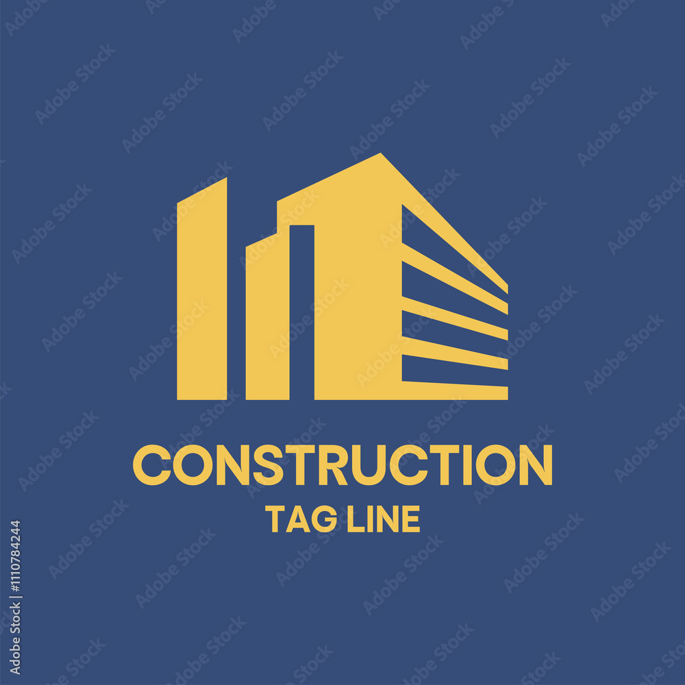 Fototapeta premium construction Vector company housing renovation repair estate property real contractor architect graphic