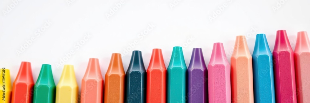 Colorful erasers including pink one arranged in a row with vibrant hues, bright colors, colorful stationery, organized desk Colorful erasers including pink one arranged in a row with vibrant hues, bright colors, colorful stationery, organized desk
