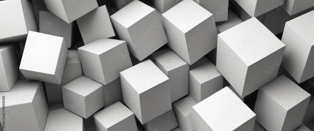 Geometric 3D cube pattern with square tiles, perfect for modern design backgrounds,Dynamic Abstract 3D White Geometric Cubes Popping Out from White Wall – Minimalist Modern Digital Art for Architectur Geometric 3D cube pattern with square tiles, perfect for modern design backgrounds,Dynamic Abstract 3D White Geometric Cubes Popping Out from White Wall – Minimalist Modern Digital Art for Architectur