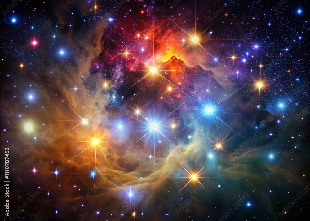 Stunning Conceptual Photography of an Open Stars Cluster Illuminating the Night Sky with Colorful Nebulae and Celestial Wonders, Perfect for Astronomy Enthusiasts and Art Lovers Stunning Conceptual Photography of an Open Stars Cluster Illuminating the Night Sky with Colorful Nebulae and Celestial Wonders, Perfect for Astronomy Enthusiasts and Art Lovers
