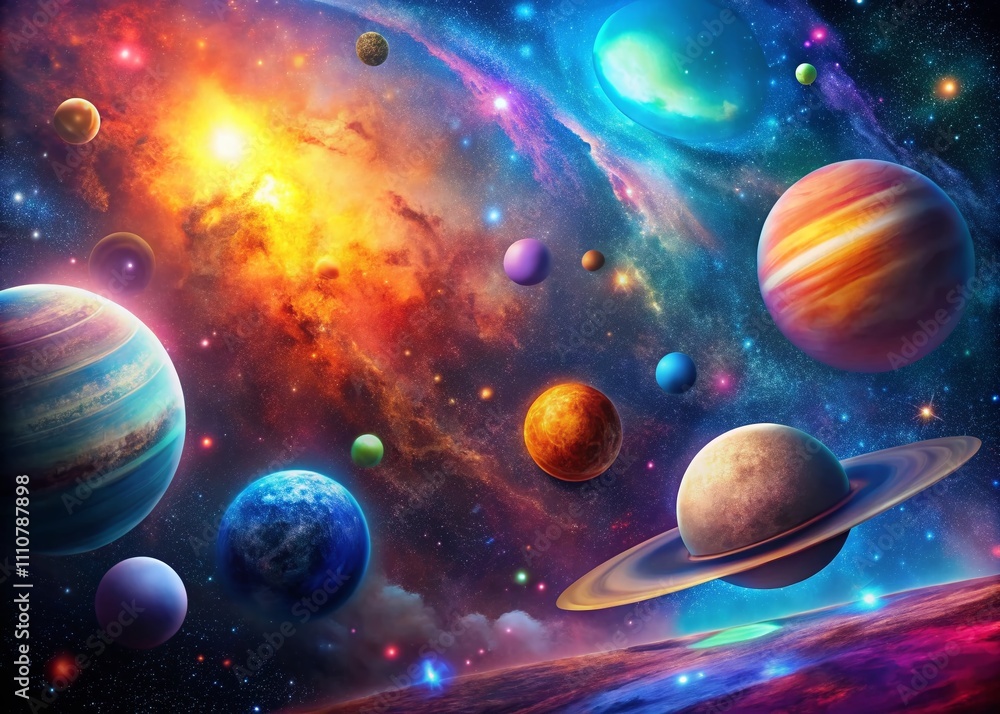 Stunning Deep Space Science Fiction Wallpaper Featuring Vibrant Planets, Dazzling Stars, Breathtaking Galaxies, and Ethereal Nebulas for a Cosmic Experience Stunning Deep Space Science Fiction Wallpaper Featuring Vibrant Planets, Dazzling Stars, Breathtaking Galaxies, and Ethereal Nebulas for a Cosmic Experience