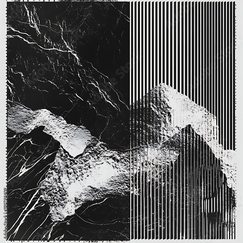 Wallpaper Mural Marble Texture in line halftone black amp white vector art, Torontodigital.ca