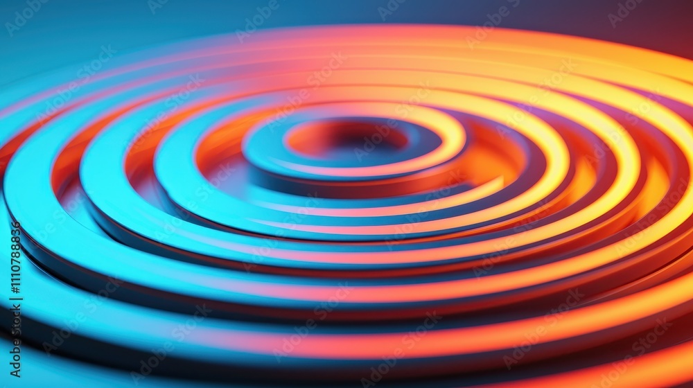 A vibrant, abstract image featuring concentric circles in blue and orange tones, creating a sense of depth and movement. A vibrant, abstract image featuring concentric circles in blue and orange tones, creating a sense of depth and movement.