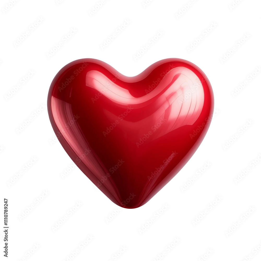 One heart shaped balloon, front view, transparent background image. One heart shaped balloon, front view, transparent background image.