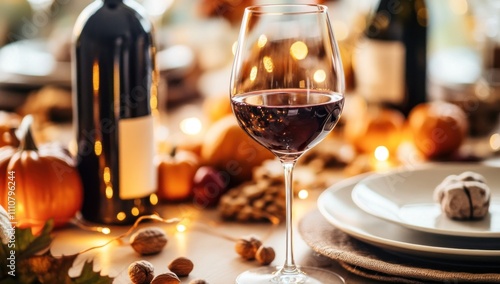 Wallpaper Mural Thanksgiving Dinner with Red Wine Torontodigital.ca